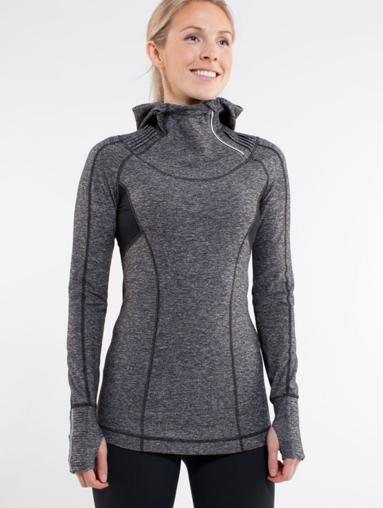 lululemon athletica Sweaters - Lululemon Run: Back On Track PulloverHeathered Black